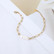 FRENCH RIVIERA|Sianna Bracelet -valkokivinen kirurginteräsrannekoru