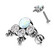 Titaani rustokoru/traguskoru, Opal Cluster -labret (white)