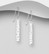 PREMIUM COLLECTION|Iris -hopeiset modernit roikkuvat korvakorut