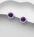 PREMIUM COLLECTION|Moa -hopeiset violetit nappikorvakorut