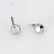 Korvakorut, BOHM PARIS|Boucles Bea -harmaat kristallikorvakorut, hopea