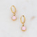 BOHM PARIS|Boucles Aden -kirurginteräsrenkaat (opaali vaaleanpunainen)