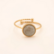 Sormus, BOHM PARIS|Bague Chloe -labradoriitti luonnonkivisormus