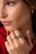 Sormus, BOHM PARIS|Bague Dasia -beige kristallisormus