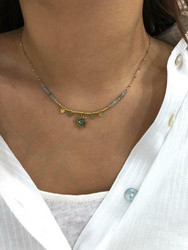 BOHM PARIS|Collier Chloenis -aurinkokaulakoru (ruusukvartsi)