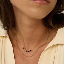 BOHM PARIS|Collier Maximilian -kerroskaulakoru makeanvedenhelmin
