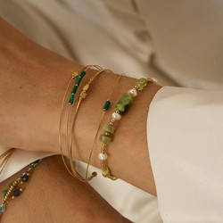 BOHM PARIS|Bracelet Orsone -valkoinen akaatti rannekoru