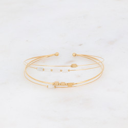 BOHM PARIS|Bracelet Orsone -valkoinen akaatti rannekoru