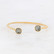 BOHM PARIS|Bracelet Manoel -kristallirannekoru (kulta, harmaa)