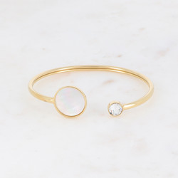 BOHM PARIS|Bracelet Bliss -valkoinen helmiäisrannekoru