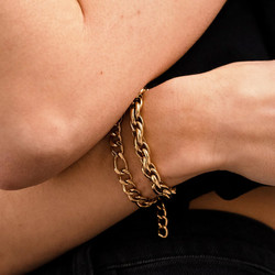 BOHM PARIS Stockholm|Bracelet Camron -kirurginteräsrannekoru (kulta)