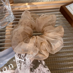 Scrunchie|SUGAR SUGAR, Lovely  -beige jätti hiusdonitsi sydämin