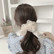 Scrunchie|SUGAR SUGAR, Lovely  -musta jätti hiusdonitsi sydämin