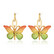 FRENCH RIVIERA|Summer Butterfly -värikkäät perhoskorvakorut