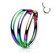 Lävistysrengas 1,2mm, Titanium Triple Hoop -monivärinen clicker rengas
