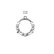 Lävistysrengas 1,2mm, Titanium Deluxe Hoop -titaaninen clicker