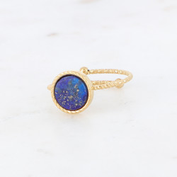 Sormus, BOHM PARIS|Bague Chloe -lapis lazuli luonnonkivisormus