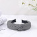 SUGAR SUGAR®, Saint Tropez Hairband -raidallinen hiuspanta (musta)