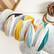 SUGAR SUGAR®, Kiara Hairband -raidallinen hiuspanta (musta-vaalea)