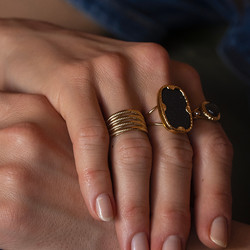 BOHM PARIS|Bague Juliana -kirurginterässormus (kulta)