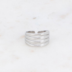 BOHM PARIS|Bague Juliana -kirurginterässormus (hopea)