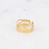 BOHM PARIS|Bague Tyana -kirurginterässormus (kulta)