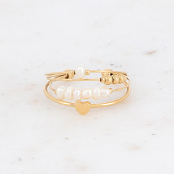 BOHM PARIS|Bague Othon -makeanvedenhelmisormus pyöriteltävin helmin