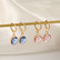 FRENCH RIVIERA|Josie Earrings -vaaleanpunaiset korvakorut