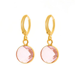 FRENCH RIVIERA|Josie Earrings -vaaleanpunaiset korvakorut
