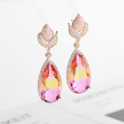 FRENCH RIVIERA|Lux Earrings -vaaleanpunaiset juhlakorvakorut