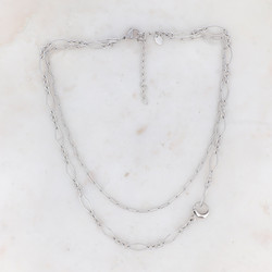 BOHM PARIS Stockholm|Collier Vivien -kirurginteräsketju (hopea)