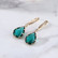 FRENCH RIVIERA|Mathilde Earrings -vihreät pisarakorvakorut