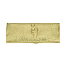 Pochette à bijoux Harmony  -nahkainen korujen säilytyskäärö (kulta)