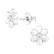 Lasten hopeanapit, Silver Flower -kukkakorvakorut