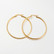 FRENCH RIVIERA|Large Fay Hoops -kirurginteräksiset renkaat (kulta)