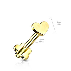 Titaani rustokoru/traguskoru, Push In Heart 2 in 1 -labret
