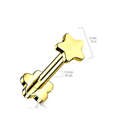Titaani rustokoru/traguskoru, Push In Star 2 in 1 -labret