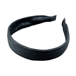 SUGAR SUGAR®, Wide Norah Hairband -musta keinonahka comfy-hiuspanta