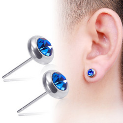 Kirurginteräsnapit|Theo Earrings -mustat nappikorvakorut
