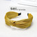 SUGAR SUGAR®, Arianna Hairband -keltainen hohtava comfy-hiuspanta