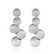 FRENCH RIVIERA|Varena Earrings in Silver -kivettömät korvakorut