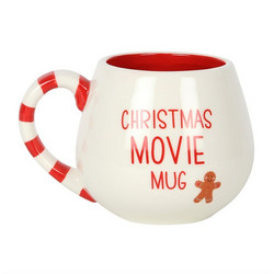 Muki, Christmas Movie Mug -punavalkoinen joulumuki