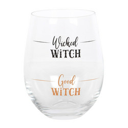 Wicked Witch Wine Glass -viinilasi tekstillä