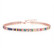 FRENCH RIVIERA|Carly  -ruusukultainen monivärinen kristalli choker