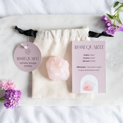 Rose Quartz Healing Rough Crystal -ruusukvartsi raakakivi