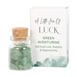 Jar of Luck, Green Aventurine -aventuriini onnenkivipullo 