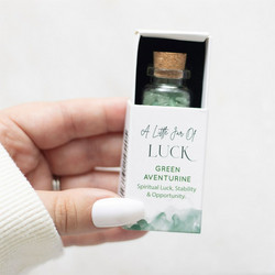 Jar of Luck, Green Aventurine -aventuriini onnenkivipullo 