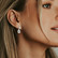 FRENCH RIVIERA|Angeline Earrings -hopeanväriset pisarakorvakorut