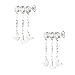 FRENCH RIVIERA|Butterfly Earrings  -kirurginteräskorvakorut perhosin