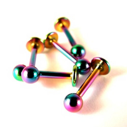 Huulikoru, Labret Anodisoitu kirurginteräs 1.6mm